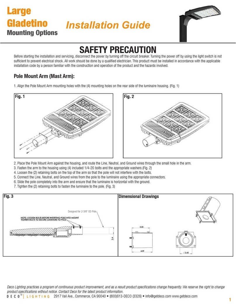 Deco Lighting Large Gladetino installation guide