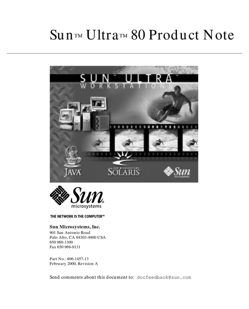 Sun Microsystems Ultra 80 Product note