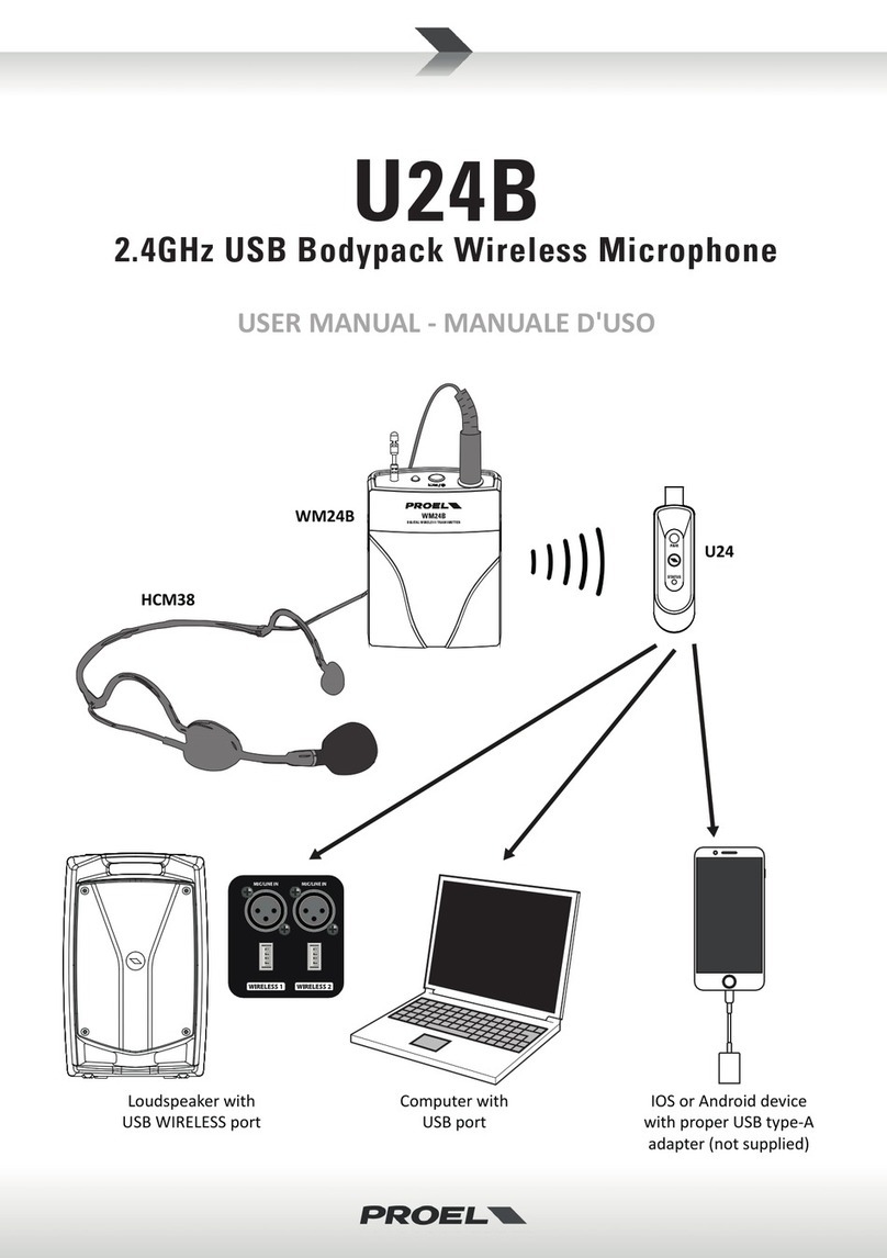 PROEL U24B user manual