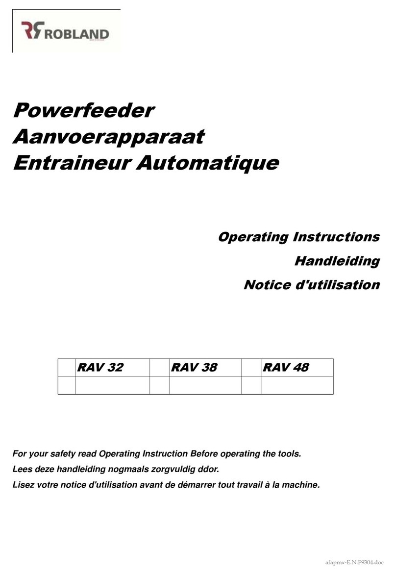 Robland RAV 32 operating instructions Robland RAV 32 operating instructions