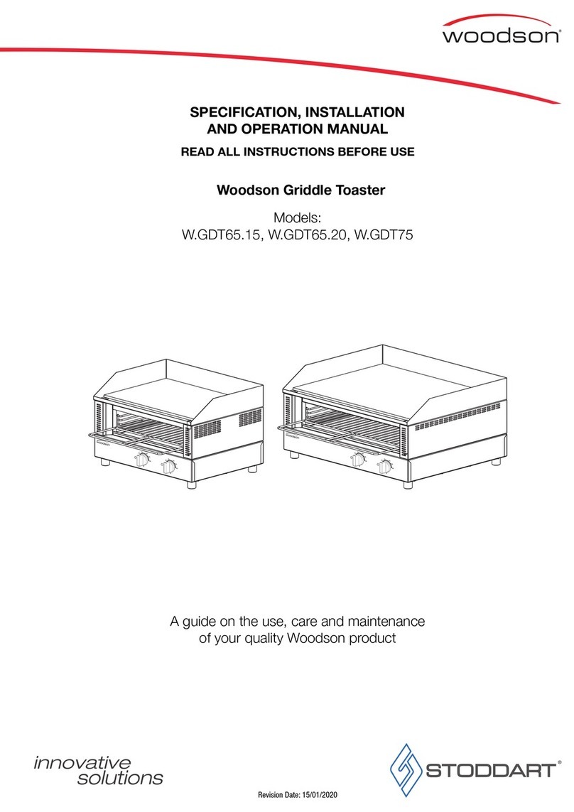 Woodson W.GDT65.15 Specification, installation and operation manual