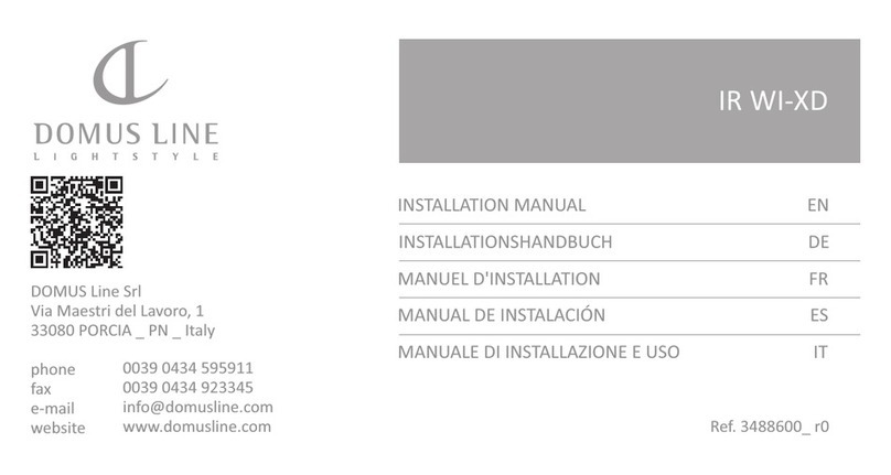 DOMUS LINE IR WI-XD installation manual