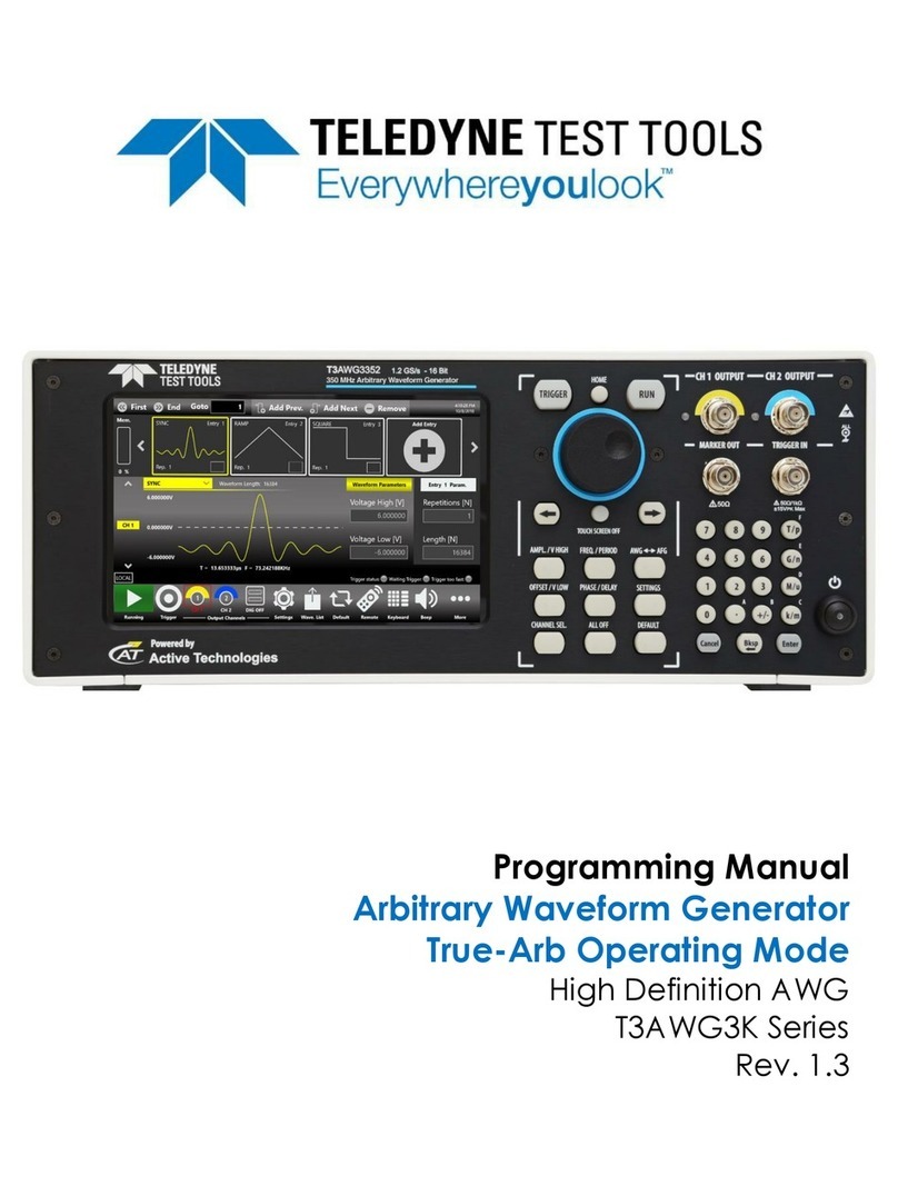 Teledyne Everywhereyoulook T3AWG3K-C Series Owner's manual