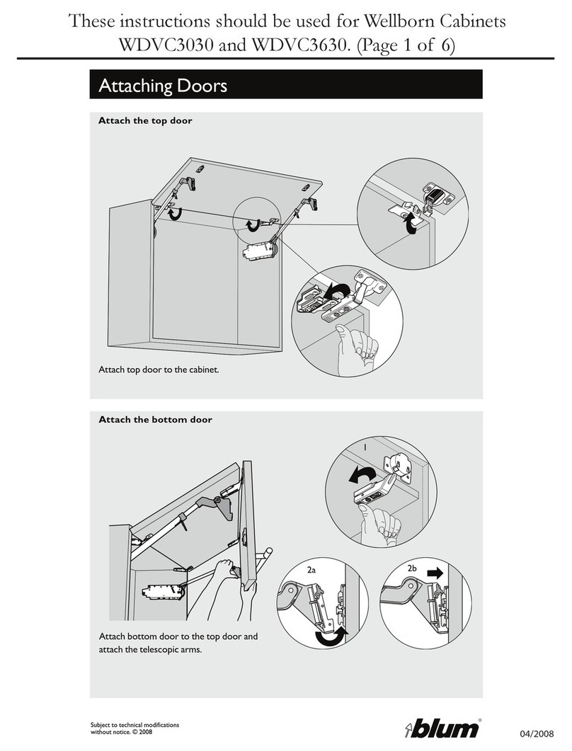BLUM Wellborn WDVC3030 User manual BLUM Wellborn WDVC3030 User manual