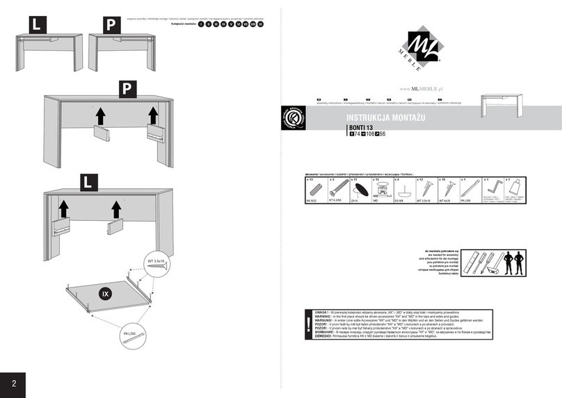 mlmeble BONTI 13 Assembly instructions mlmeble BONTI 13 Assembly instructions
