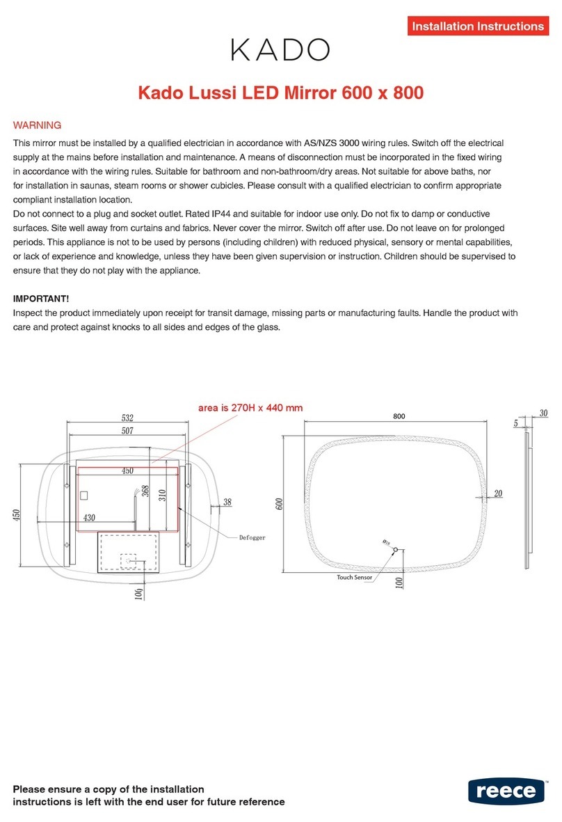 Reece KADO installation instructions