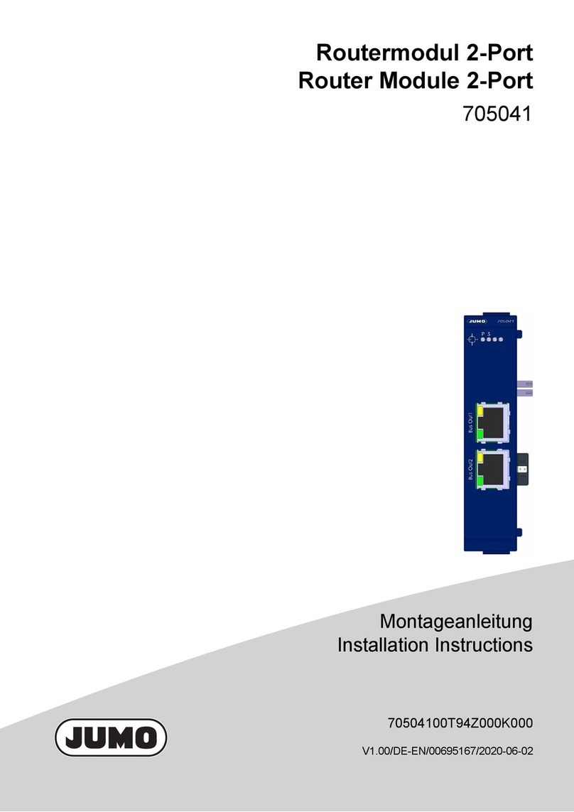 JUMO 705041 installation instructions JUMO 705041 installation instructions