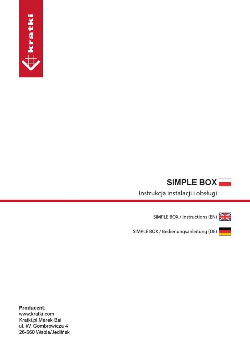 Kratki SIMPLE BOX User manual Kratki SIMPLE BOX User manual