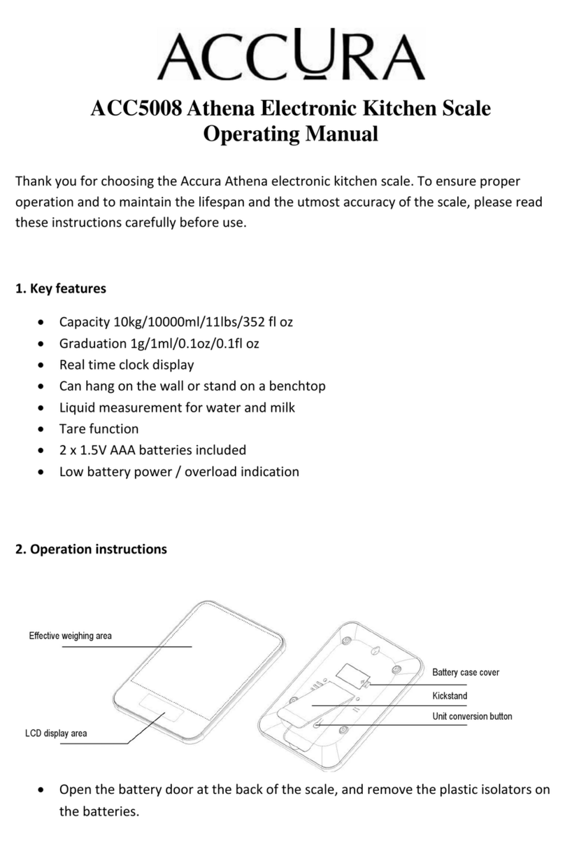 Accura ACC5008 Athena operating manual