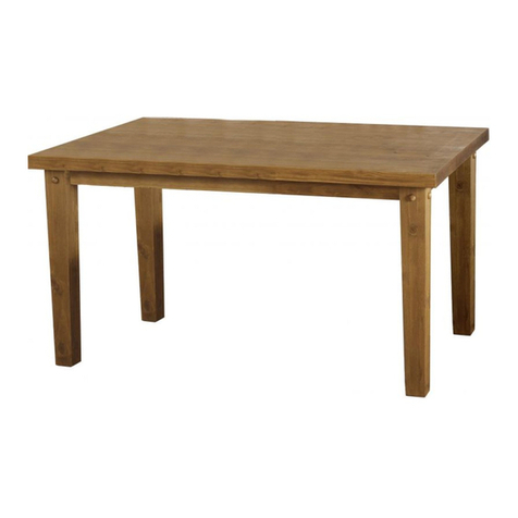 Seconique TORTILLA TABLE User manual Seconique TORTILLA TABLE User manual
