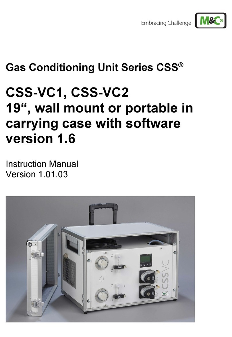 M&C CSS Series User manual