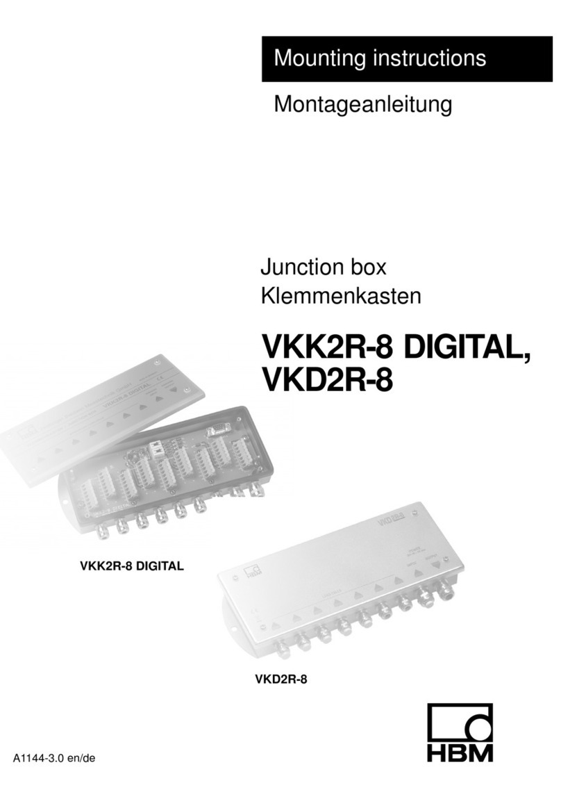 HBM VKK2R-8 DIGITAL Mounting instructions