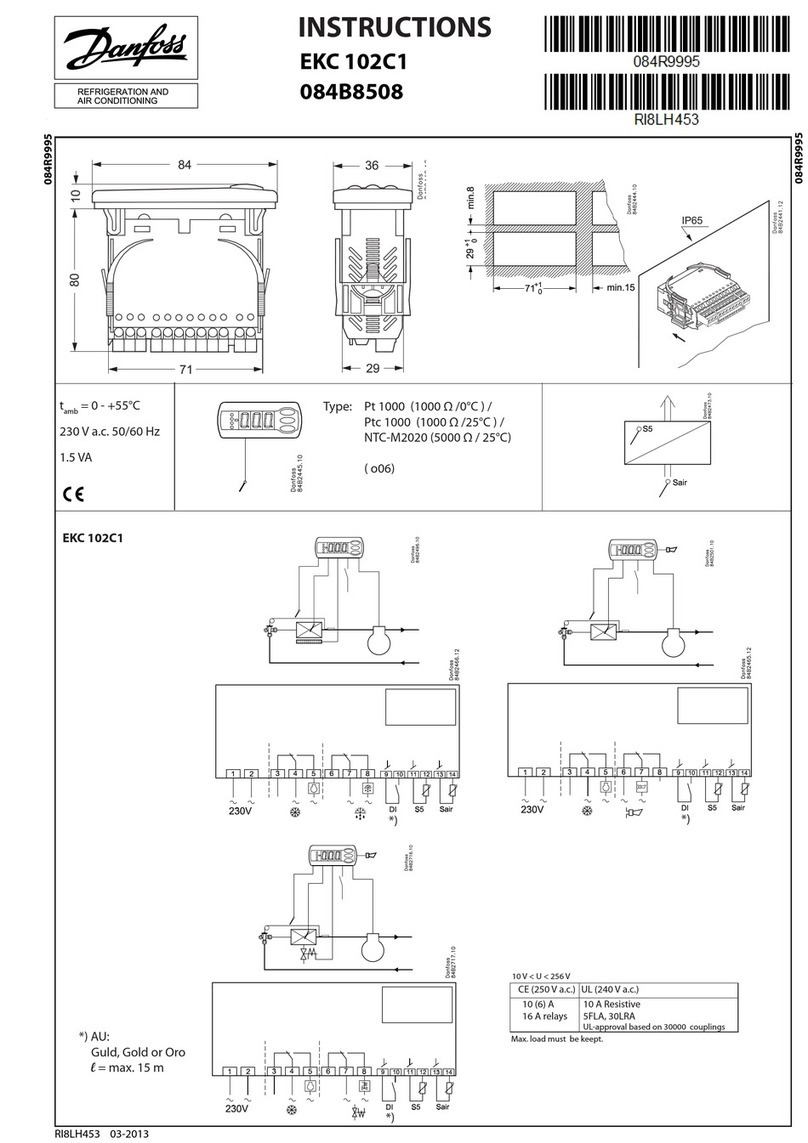 Danfoss EKC 102C1 instructions