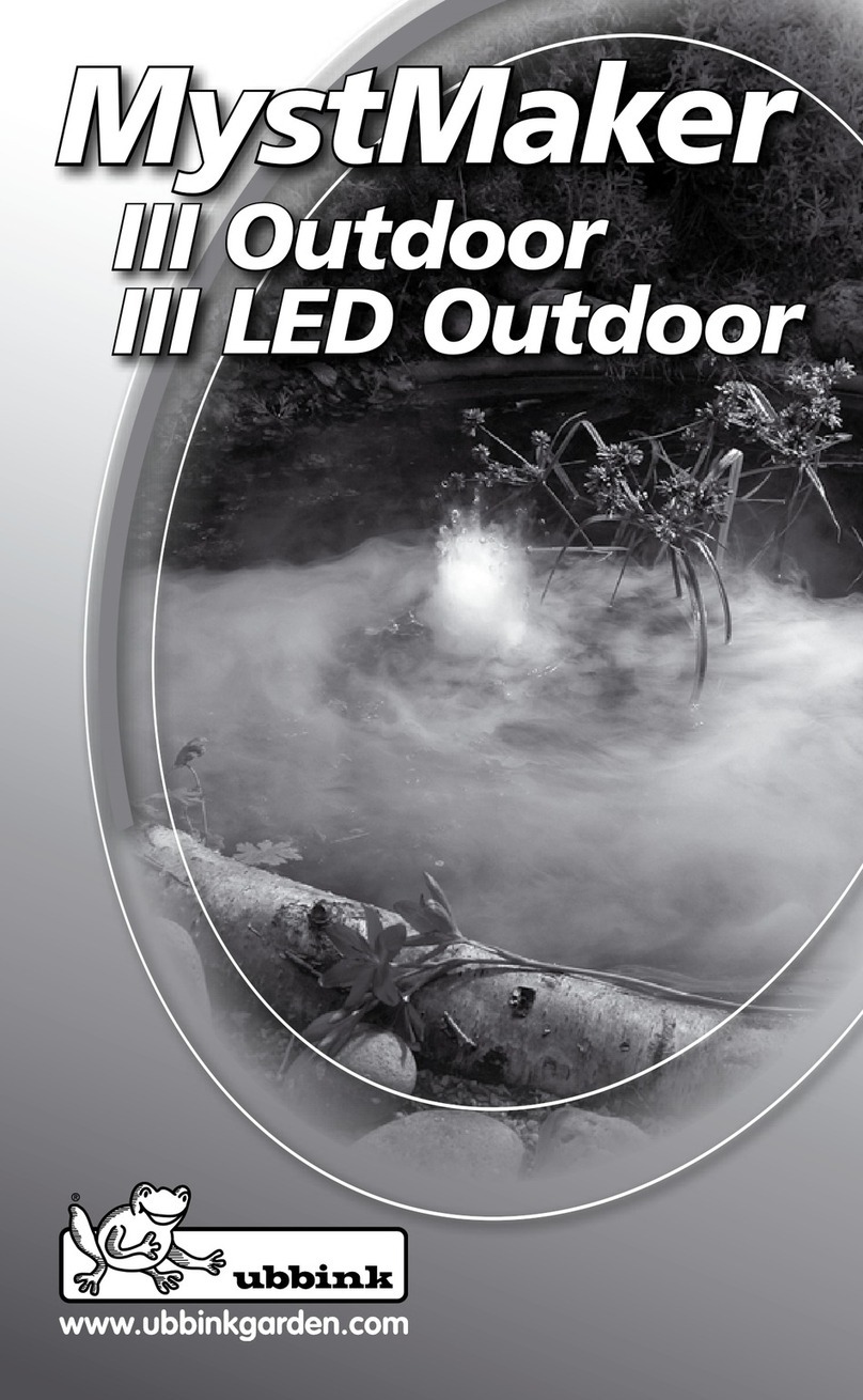 ubbink MystMaker III Outdoor User manual