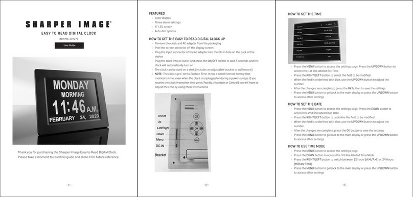 Sharper Image 207279 User manual