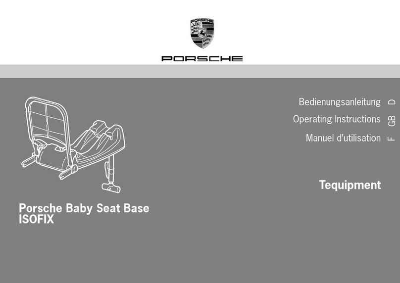 Porsche Baby Seat Base ISOFIX operating instructions