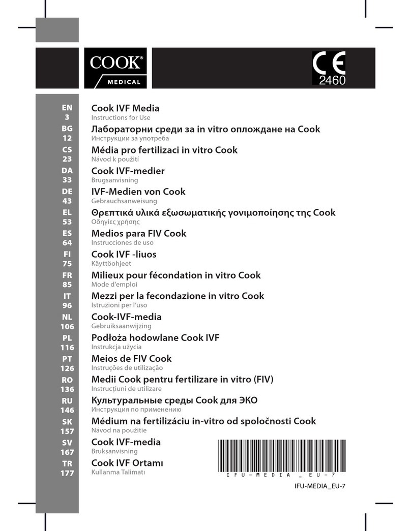 COOK Medical IVF Media Instructions for use