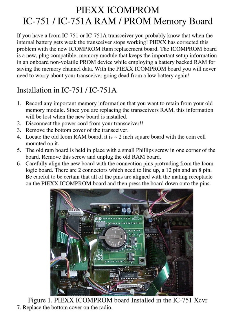 PIEXX ICOMPROM IC-751 manual
