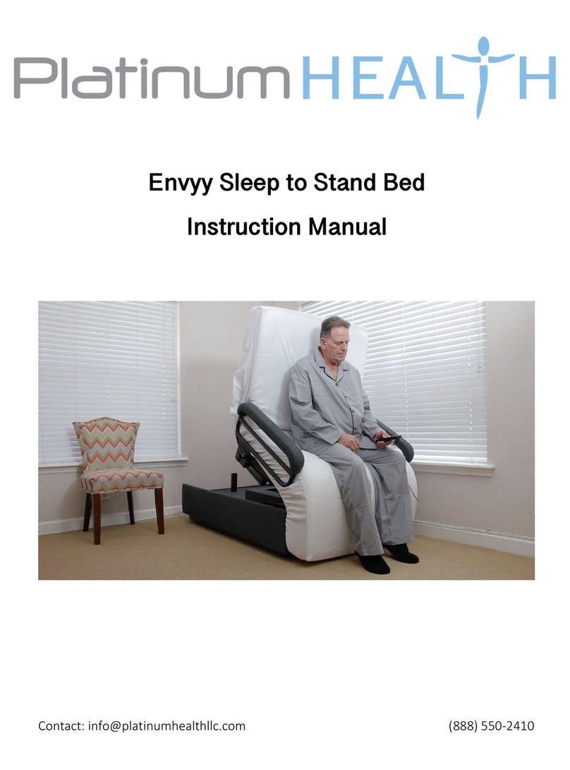 Platinum Health Envyy Sleep to Stand Bed User manual