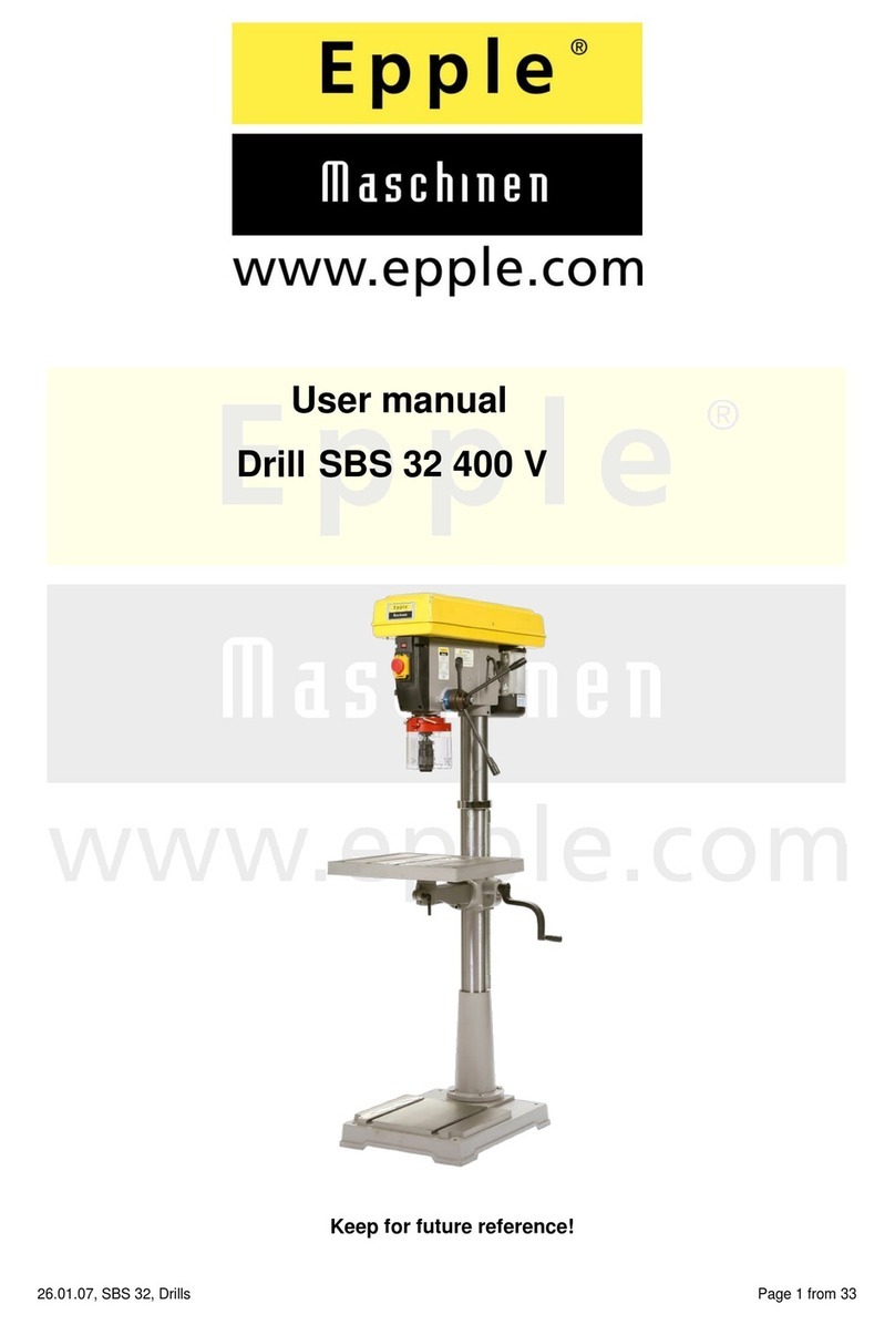 Epple Maschinen SBS 32 400 V user manual