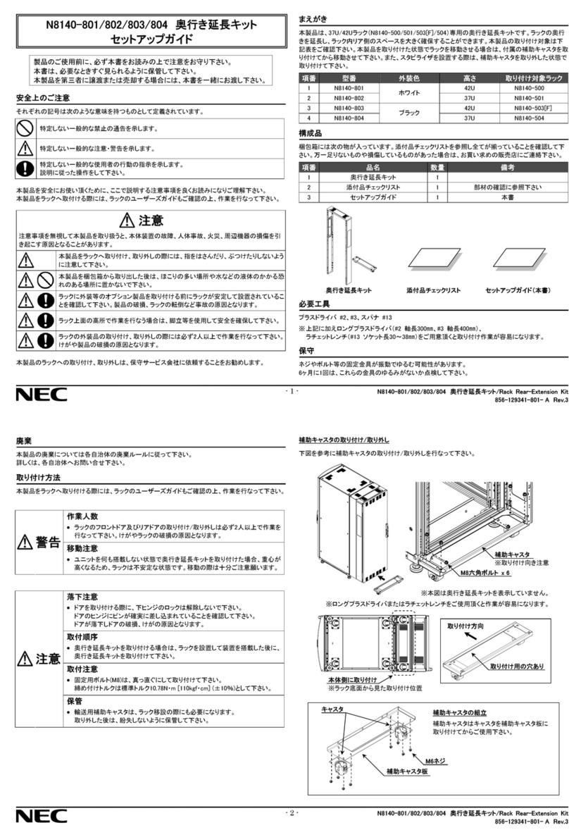 NEC N8140-801 User manual