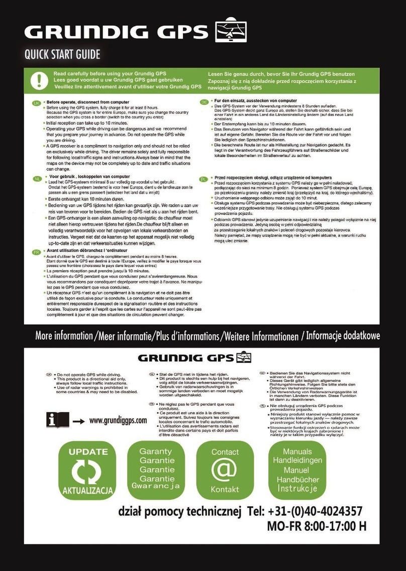 Grundig GPS M10 User manual