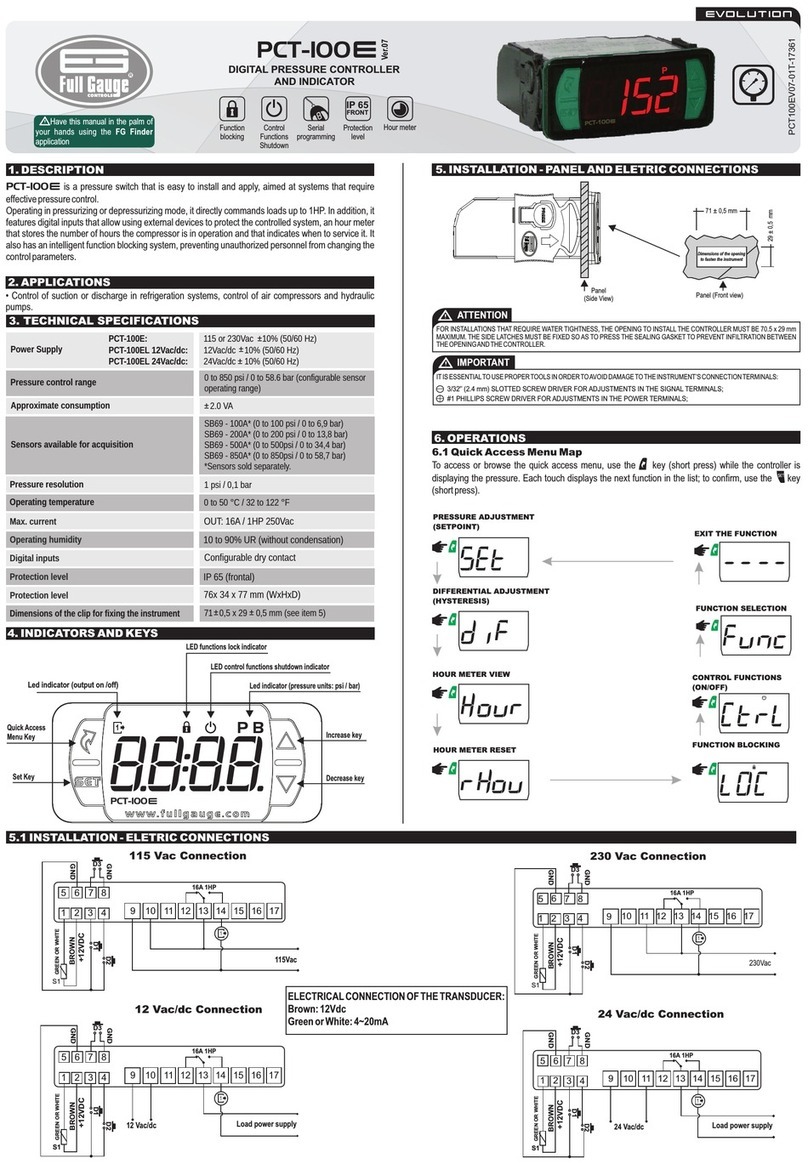 Full Gauge Controls PCT-100E manual