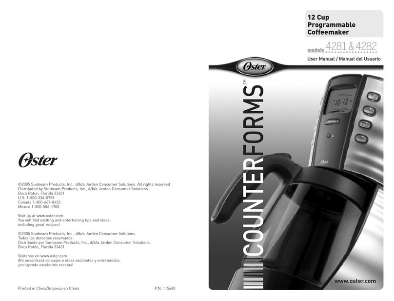Oster Counterforms 4281 user manual
