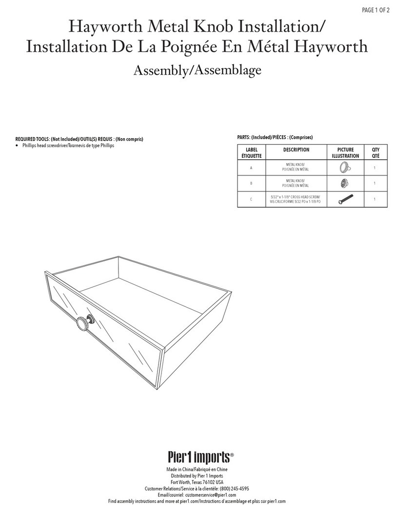 Pier 1 Imports Hayworth Assembly guide