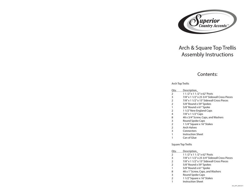 Superior Country Accents Arch Top Assembly instructions
