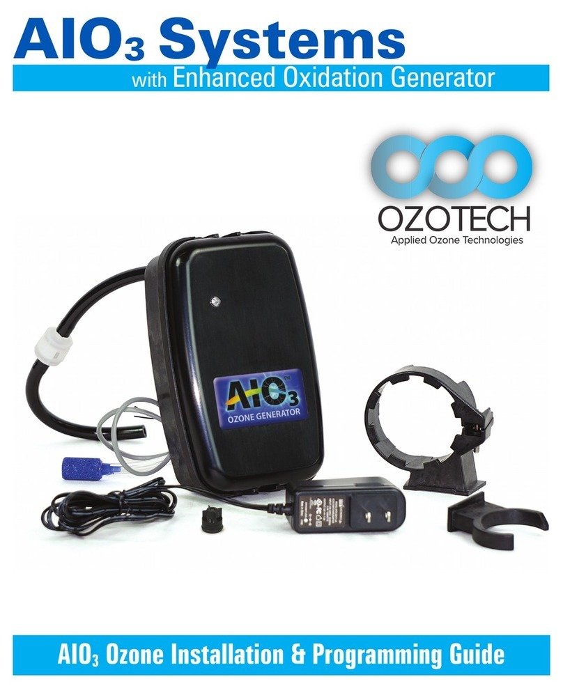 Ozotech AIO3 Systems Operating instructions