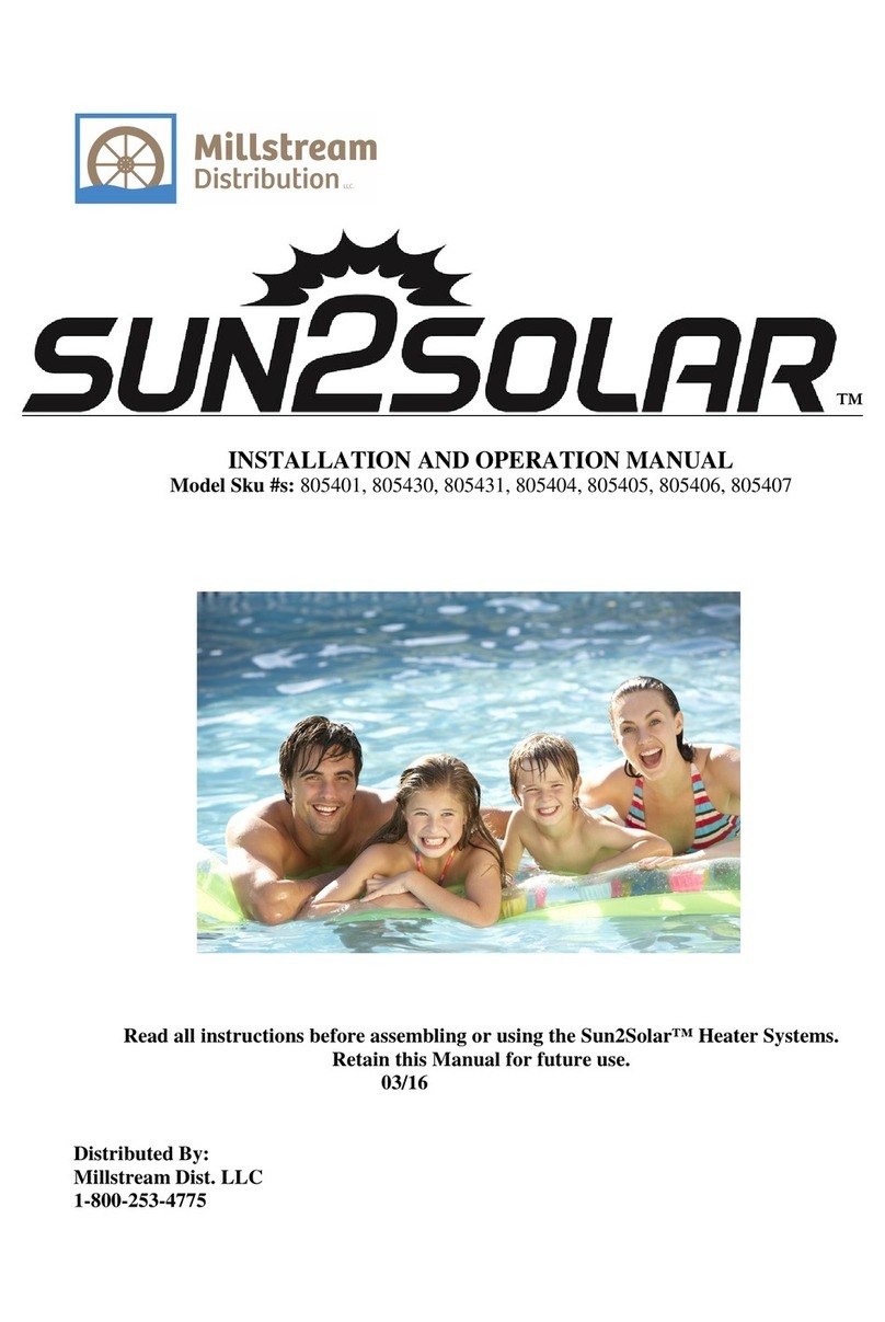 Sun2Solar 805401 Installation and operation manual