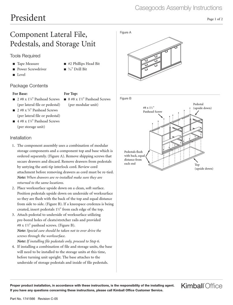 Kimball Office President Assembly instructions