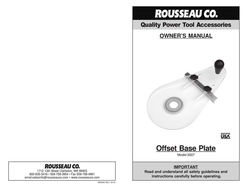 Rousseau 3507 owner's manual