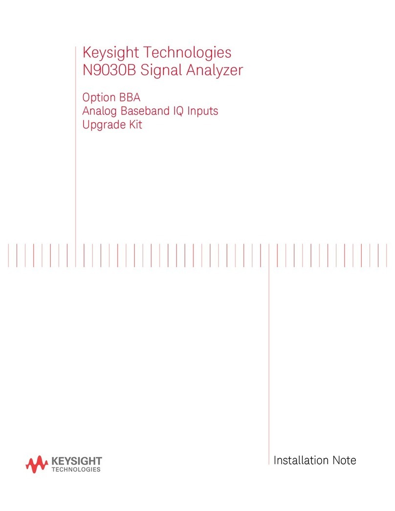 Keysight Technologies N9030B Installation and operation manual