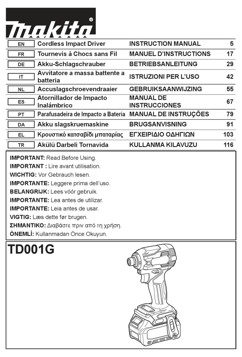 Makita TD001G User manual