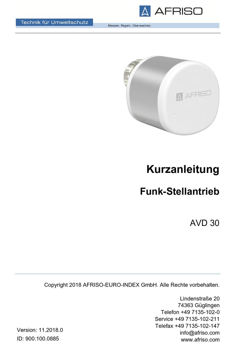 AFRISO AVD 30 quick start guide