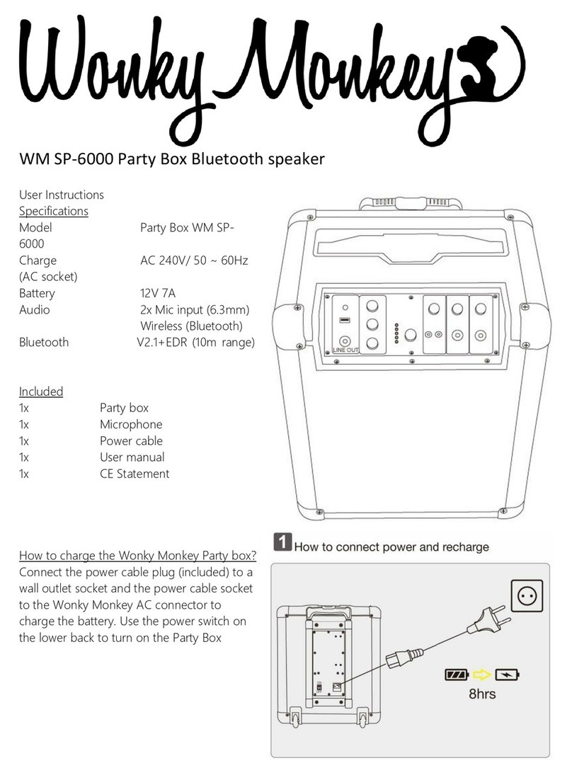 Wonky Monkey SP-6000 User instructions