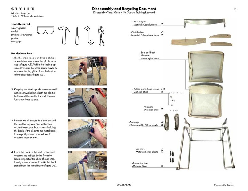 STYLEX Zephyr Disassembly and Recycling Document STYLEX Zephyr Disassembly and Recycling Document