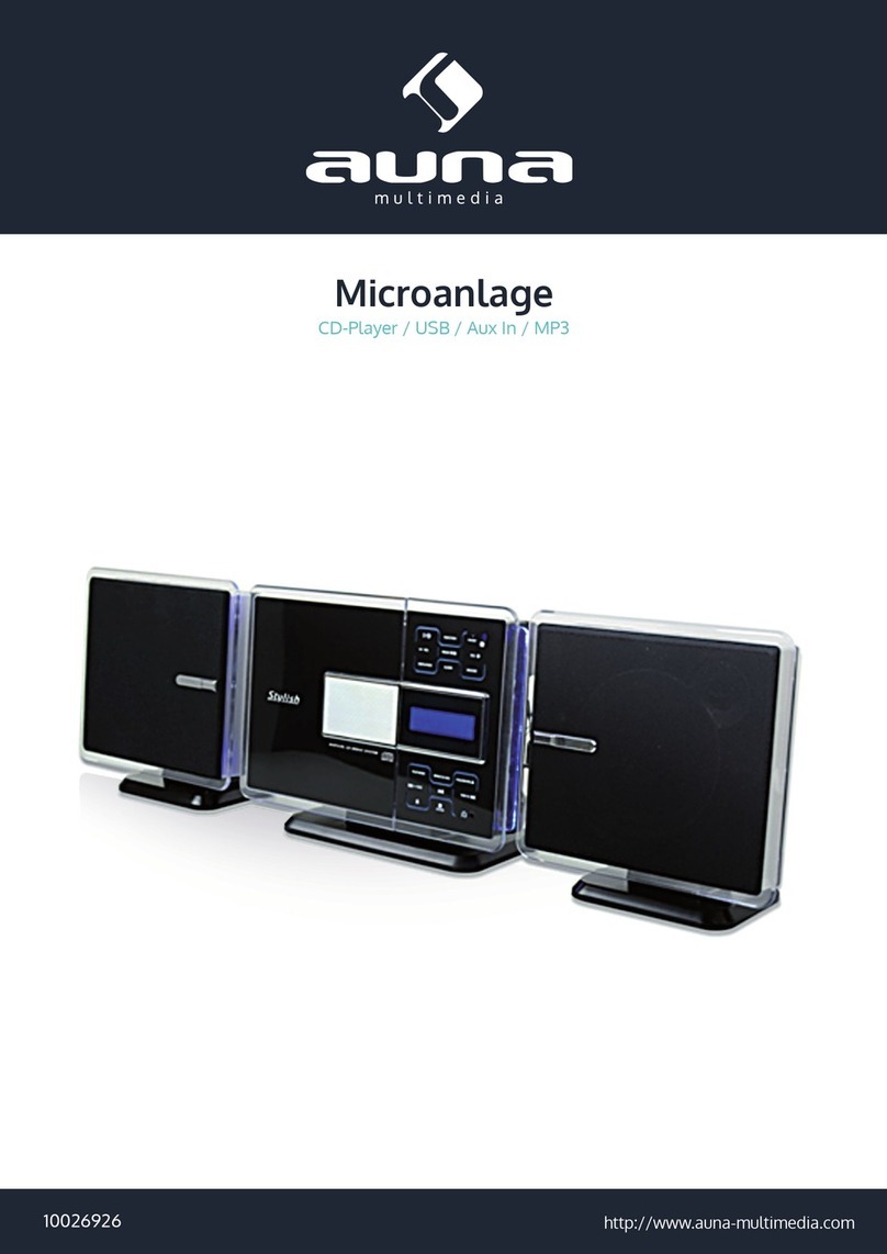 auna multimedia Microanlage manual