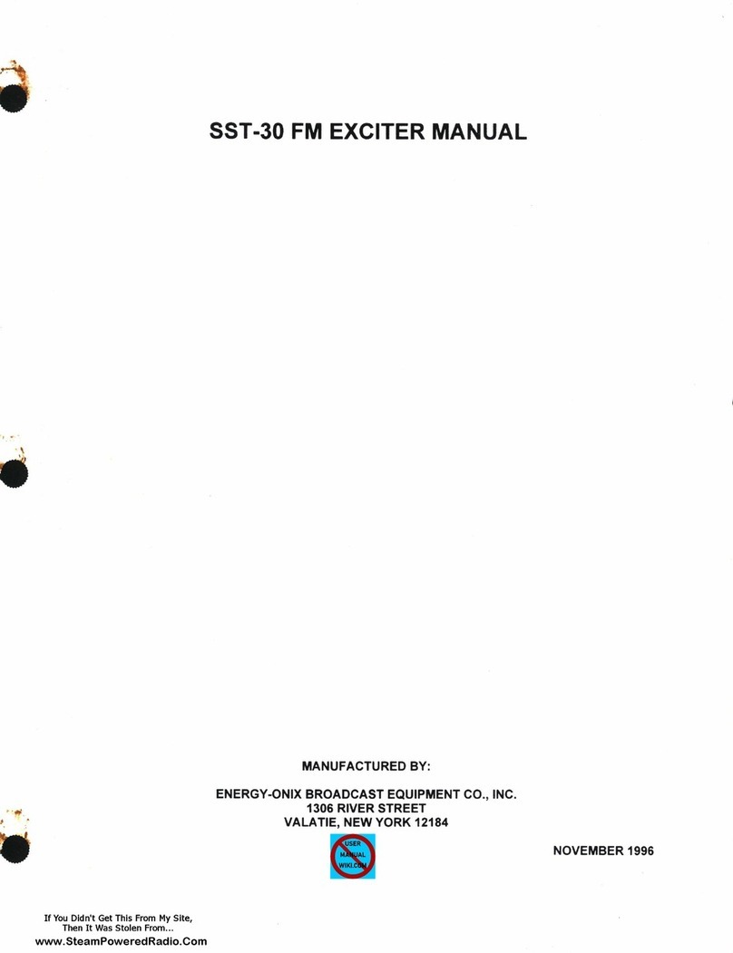 ENERGY-ONIX SST-30 User manual