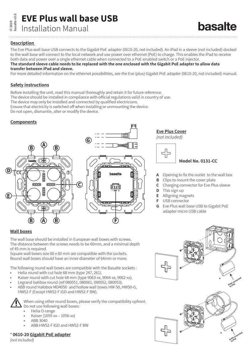 Basalte Eve Plus 0131-CC installation manual
