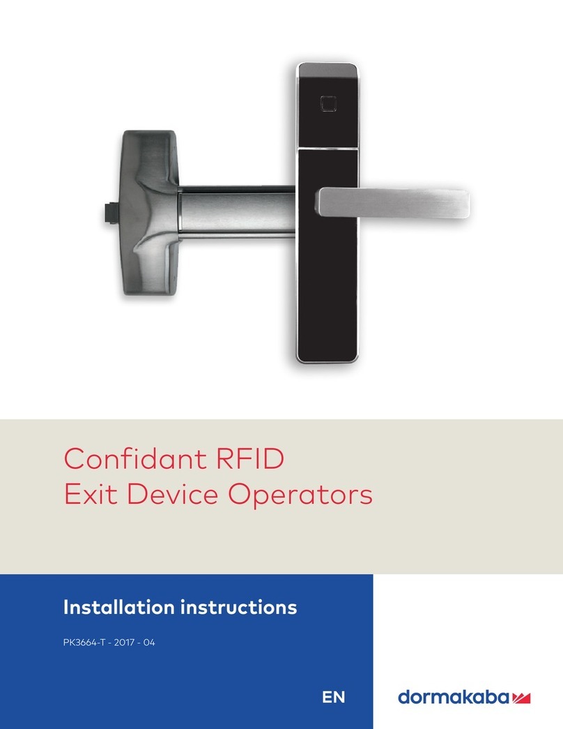 Dormakaba Confidant RFID installation instructions