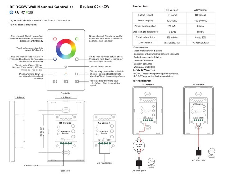 Beulux C94-1ZW manual