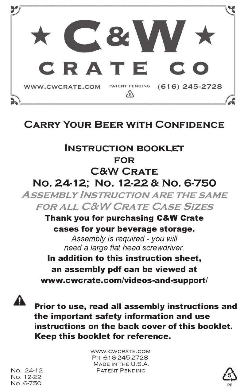 C&W Crate 24-12 Instruction booklet
