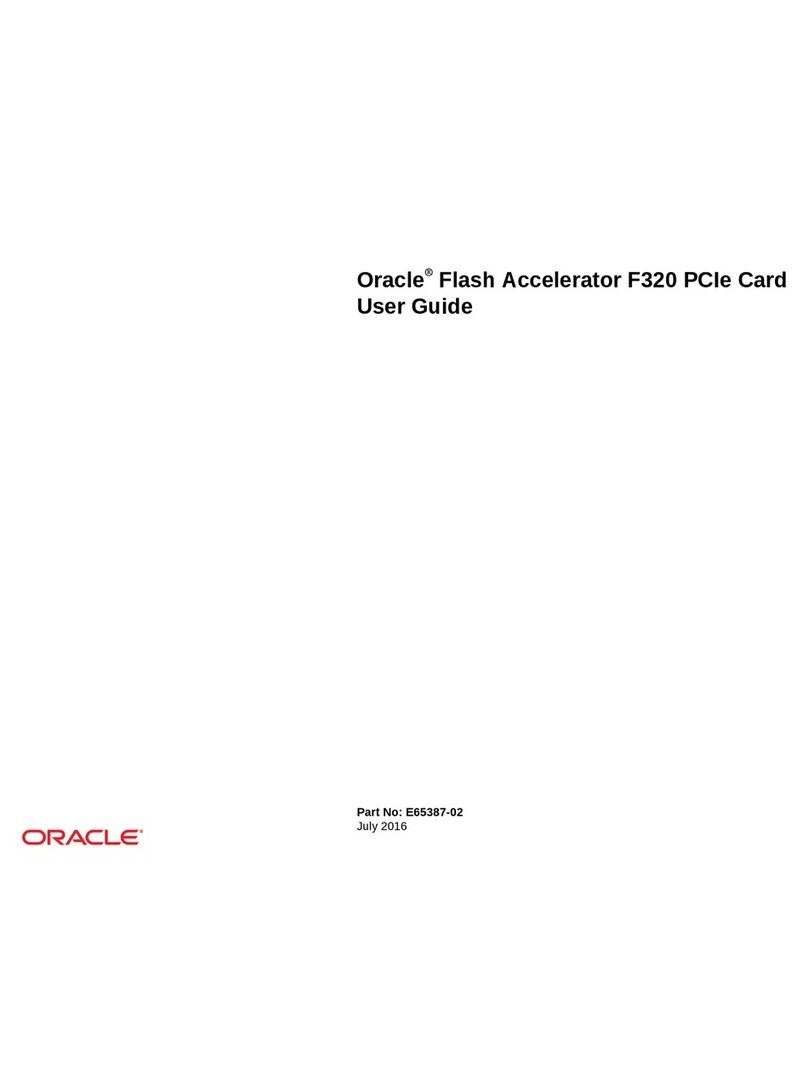 Oracle F320 user guide Oracle F320 user guide