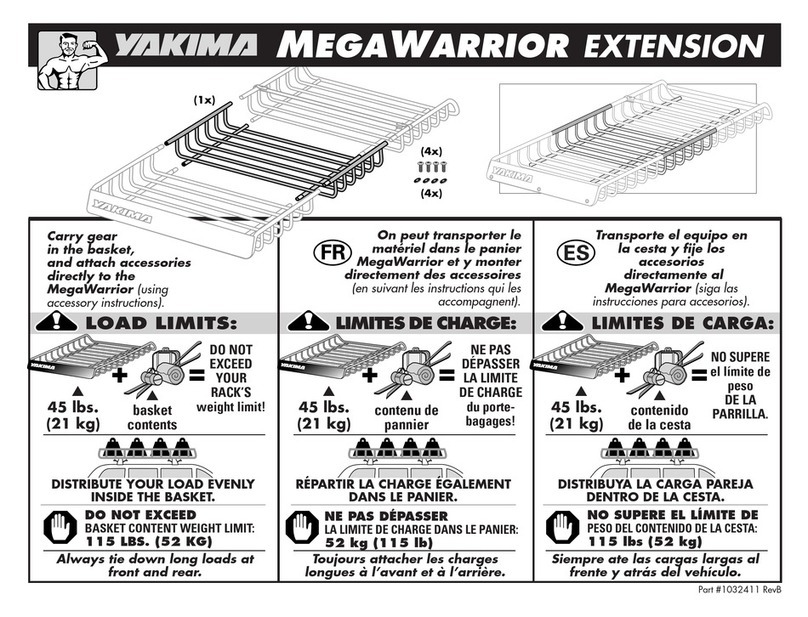 Yakima MegaWarrior Extension User manual