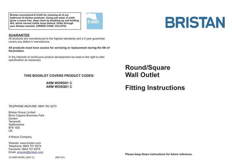 Bristan ARM WORD01 C User manual Bristan ARM WORD01 C User manual