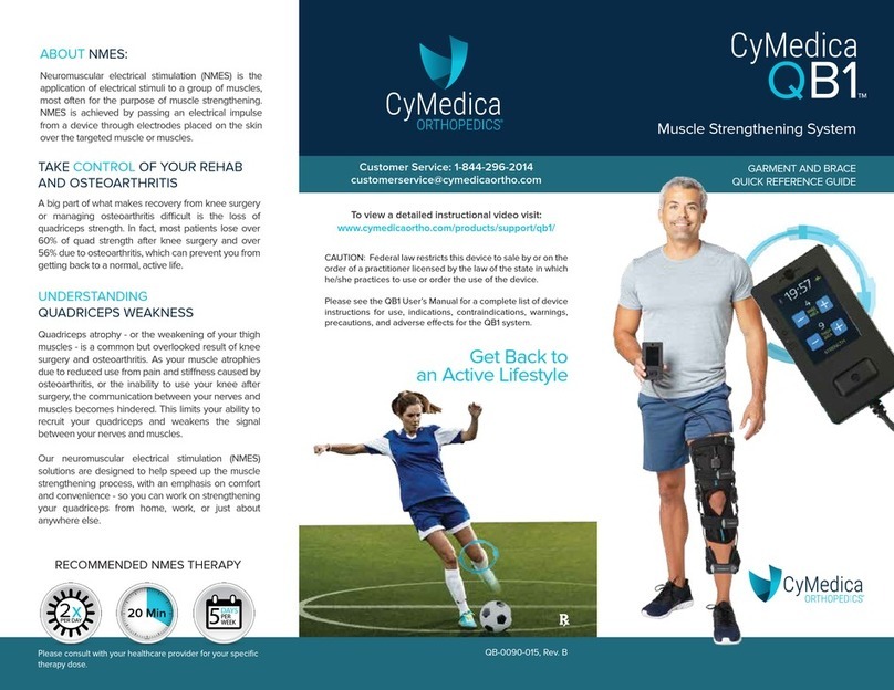 CYMEDICA Orthopedics QB1 Quick reference guide