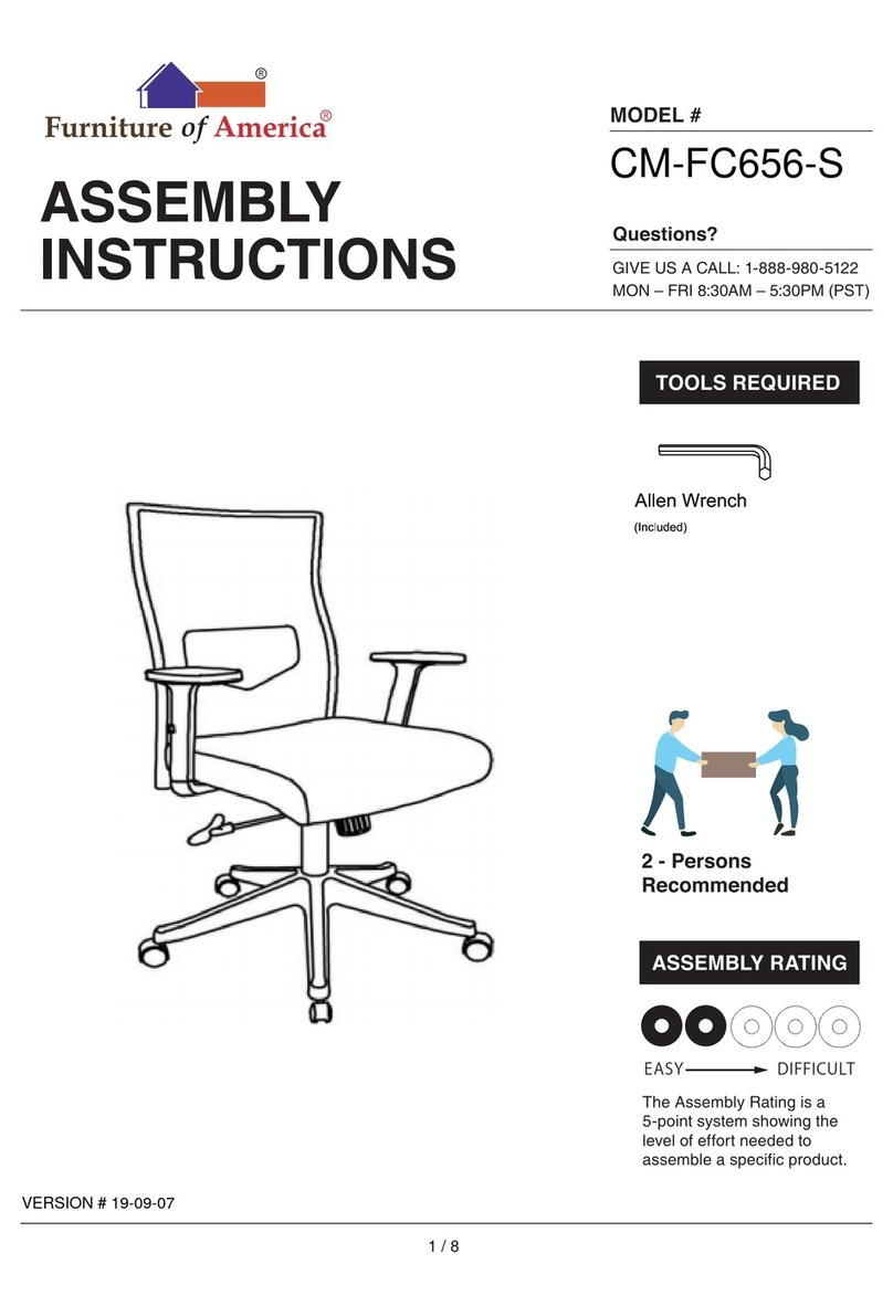 Furniture of America CM-FC656-S User manual Furniture of America CM-FC656-S User manual
